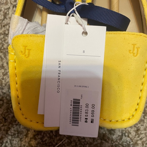 Janie and Jack Bright Yellow Kids Slippers - Picture 3 of 4